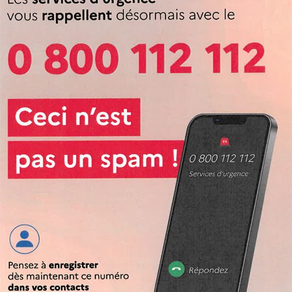 Le nouveau numéro de rappel en cas d’appel vers des numéros de secours