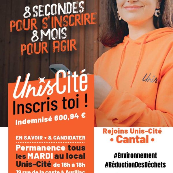 Rejoins unis-cité Cantal